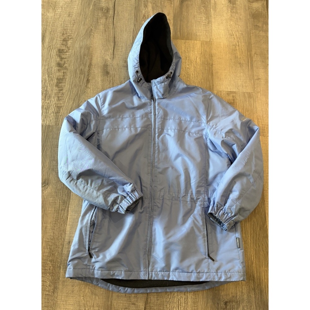 Pacific Trail Outdoor Wear Jacket Women's Blue Full Zip Windbreaker Jacket SZ LG